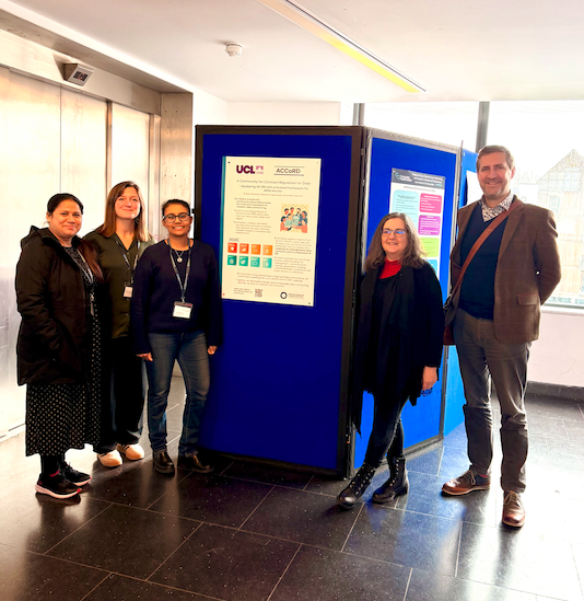 ACCoRD team presenting project poster